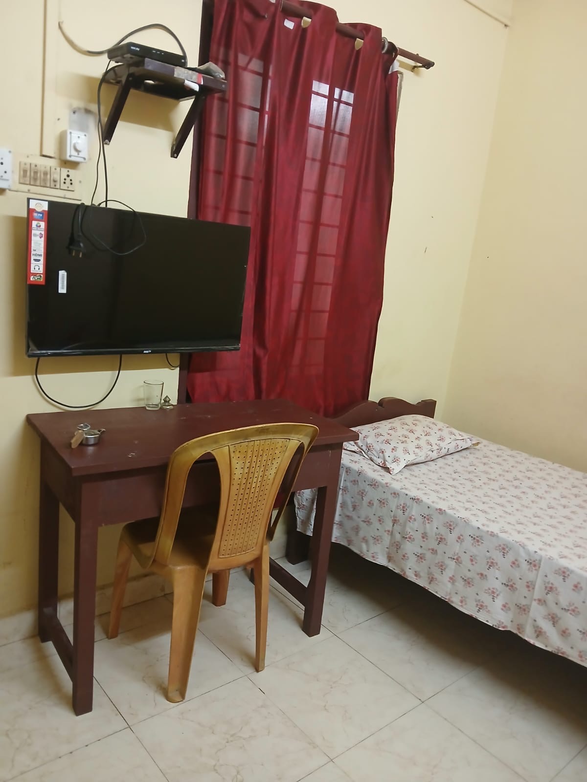 Television and desk